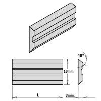 Cuchillas de cepillar para cabezales portacuchillas - sistemas Centrolock
