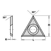 Cuchillas triangulares 30° Cuchillas triangulares 30°
