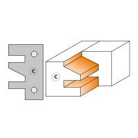 695.014 - Par de cuchillas para cabezales para perfiles machihembrados 695.014 - Par de cuchillas para cabezales para perfiles machihembrados