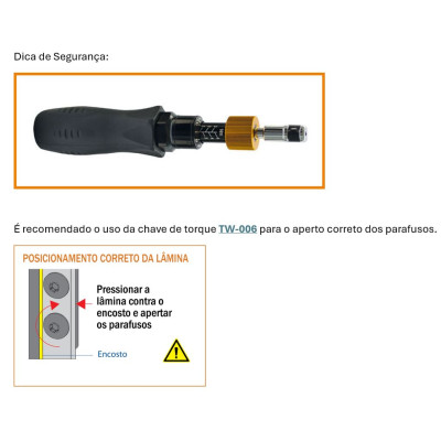 Porta Lâminas para Ranhurar Porta Lâminas para Ranhurar