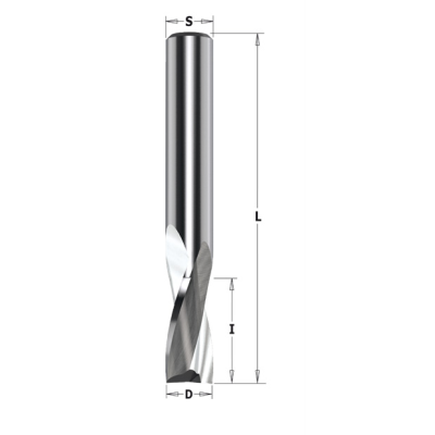 Fresa Helicoidal em Metal Duro para Alumínio e PVC Fresa Helicoidal em Metal Duro para Alumínio e PVC